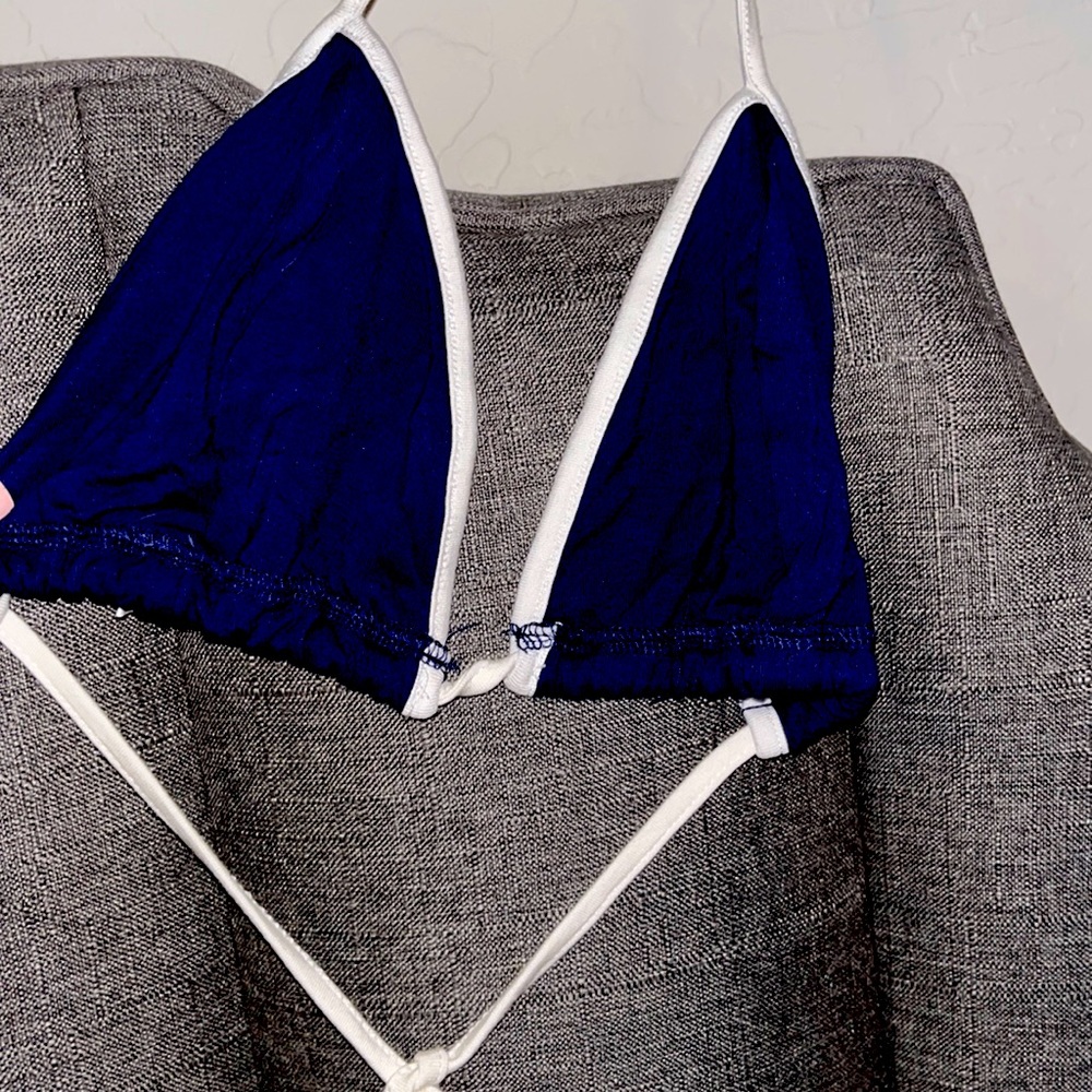 Chris cross bathing suit top